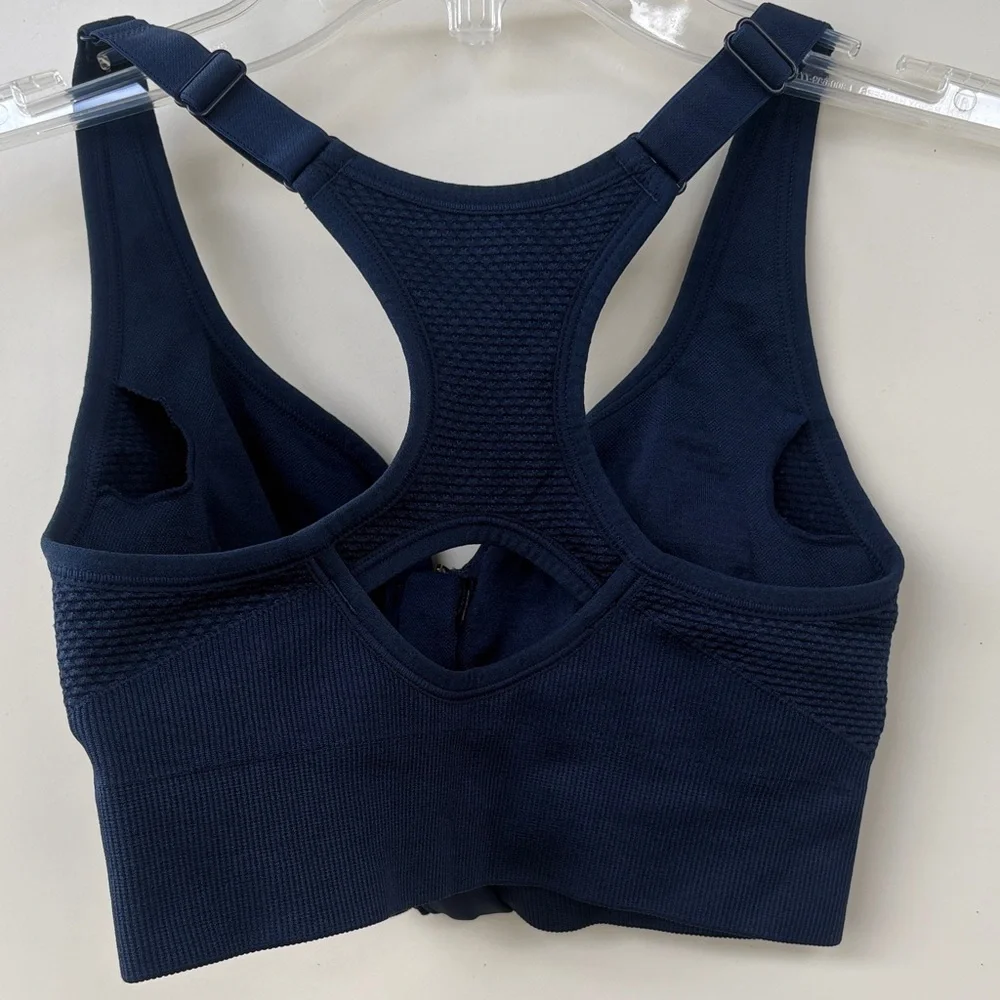 Women's Navy Sports Bra - Picture 4 of 5